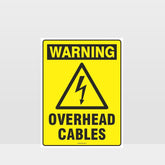 Custom Metal Sign,Warning Overhead Cables Sign